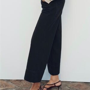 Z1975 HIGH RISE STRAIGHT CROPPED STRETCH JEANS 26 (US 2) | BLACK